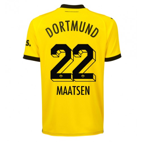 Borussia Dortmund Ian Maatsen #22 Domaci Dres 2023-24 Kratak Rukav